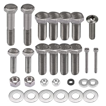 Pool Pump Bolt Kit for All Pentair Whisperflo/Intelliflo Pool & Spa Pumps | Complete Hardware Assembly Include Motor Bolts, Diffuser Screws, Washers, Nuts, Foot and Insert Bolt, Seal Plate Bolt, Etc