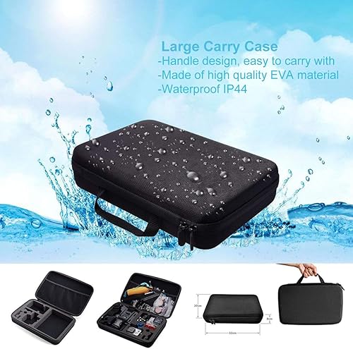 Miniatura 6 de Appolab Kit de accesorios de cámara de acción 61 en 1 para AKASO EK7000 GoPro Hero 10 9 8 7 6 5 4 Hero Session Gopro Max Insta360 Xiaomi Yi DJI