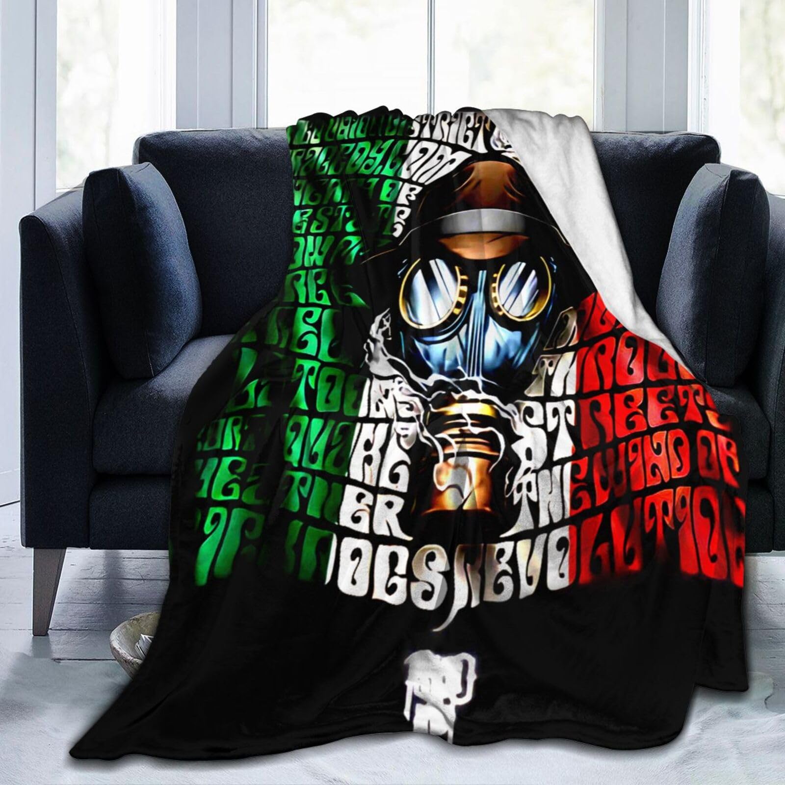 Psycho Rapper Realm Band Blanket Throw Blankets Ultra Soft Flannel Lightweight Throws for Couch Bed All Seasons Use 40"x30"