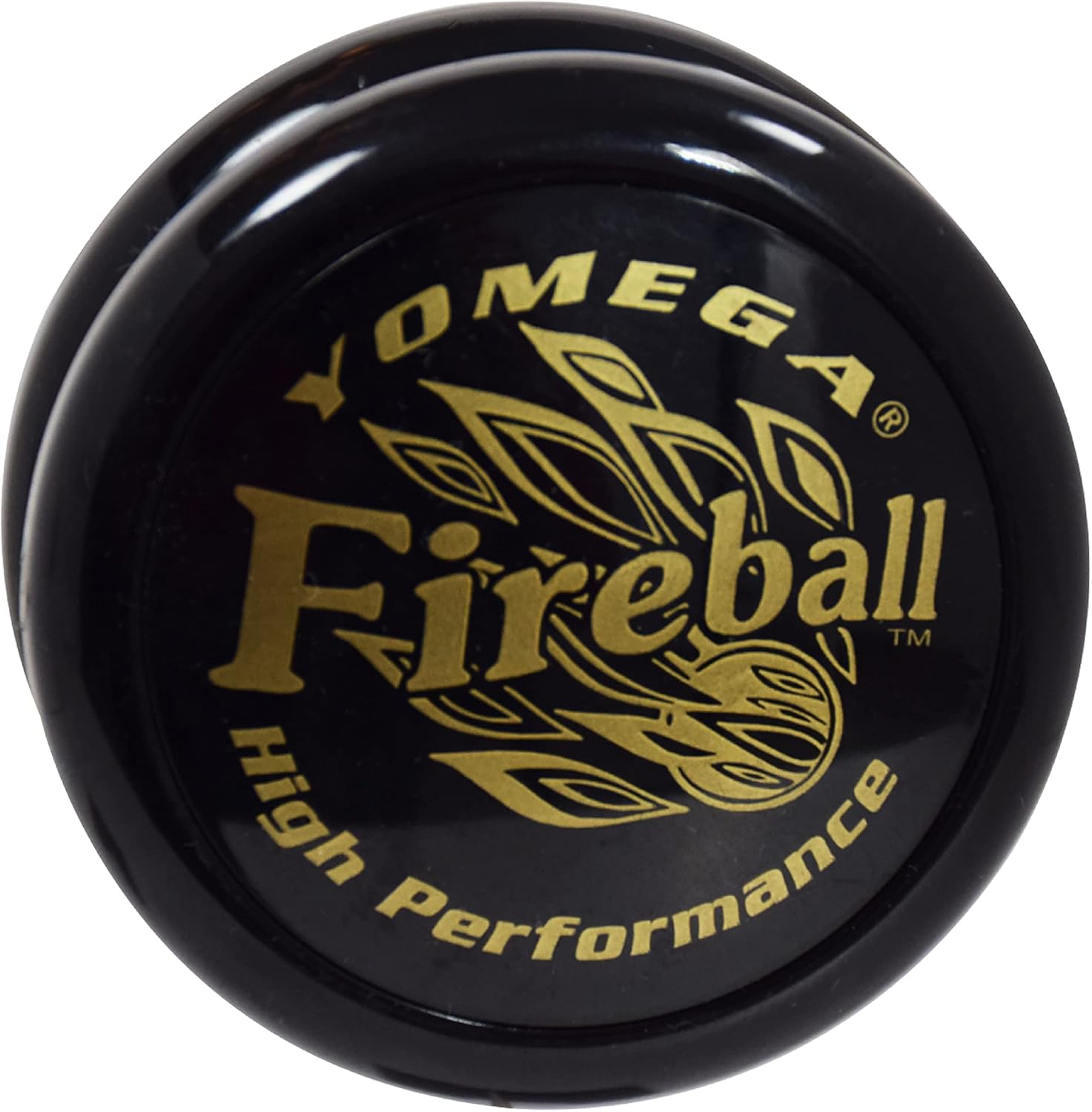 Yomega 2 Legendary Spinners The Original Yoyo with A Brain and Fireball Transaxle Yo-Yo for All Level String Trick Play +5 Extra Strings (Fireball Black-Brain Red)