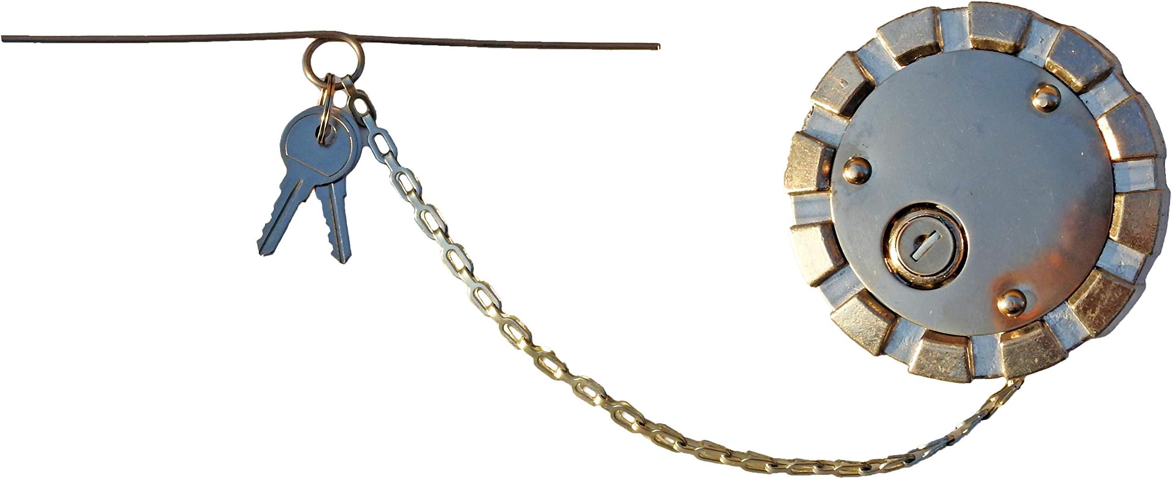 3 1/2” Nominal 8 TPI Locking Aluminum Diesel Fuel Cap