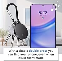 Vista 5 de Buscador de llaves, rastreador Bluetooth y localizador de artículos para llaves, bolsas y más; localizador de teléfono, compatible con Android e