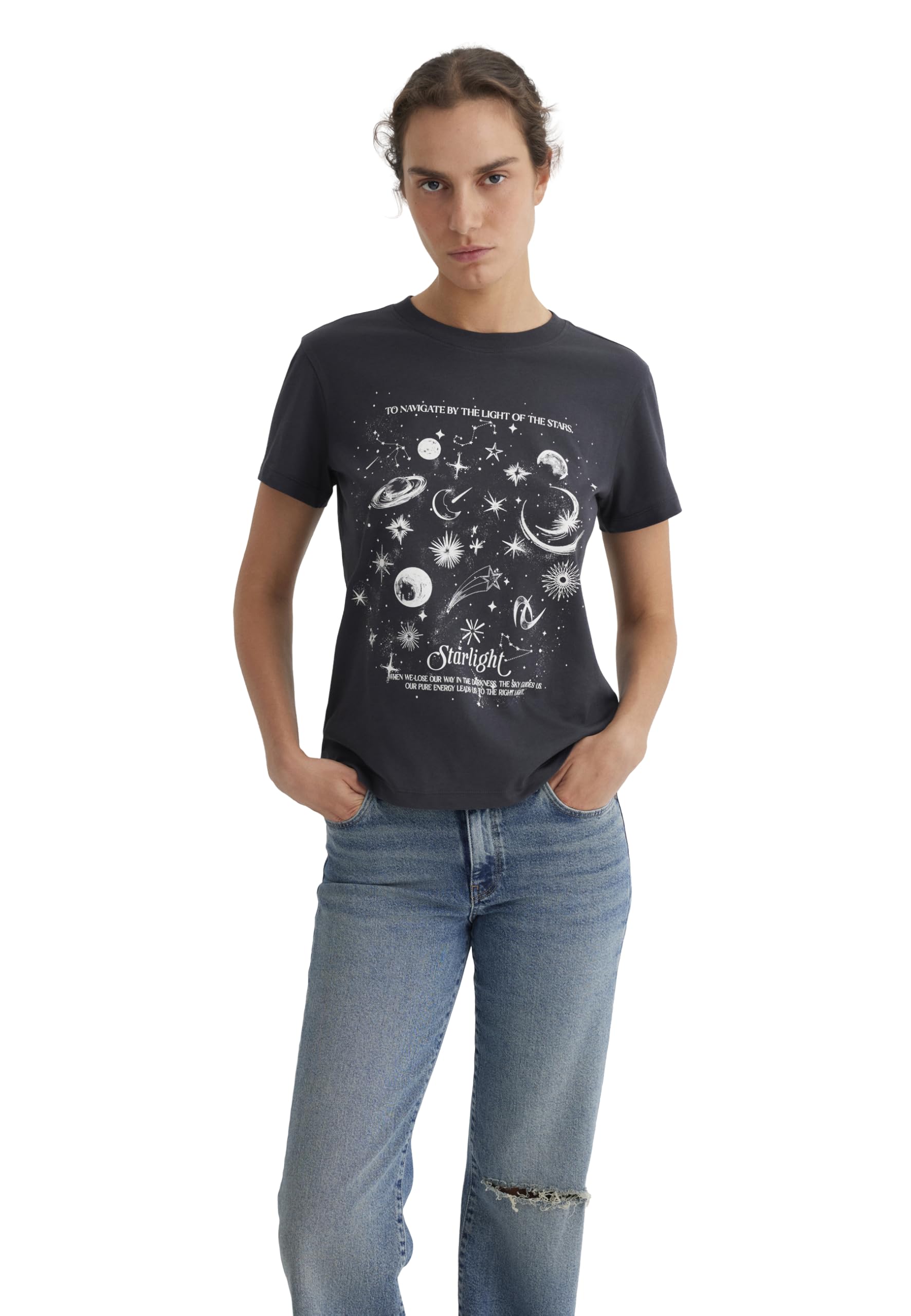 Mavi Damen Astrology Printed Tshirt T-Shirt