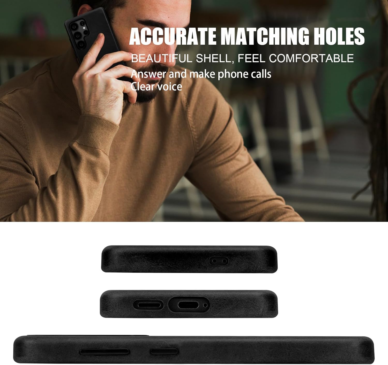 Leather case for Samsung Galaxy S25 Ultra Compatible with MagSafe and Wireless Charging, Vintage Oil Wax Leather, Metal Buttons Camera Bezel, Ultra-Thin fit (Black)