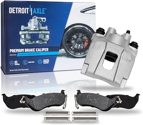 Miniatura 91 de Detroit Axle - Pastillas de freno para Chevy Trailblazer GMC Envoy Pastillas de freno de cerámica w/Hardware Buick Rainier Isuzu Ascender Olds