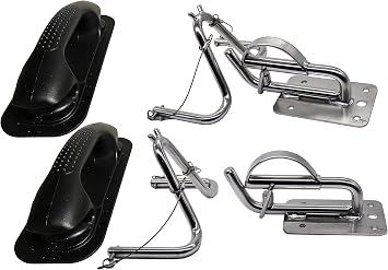 MARINE CITY Quick Release Snap Davits Set 304 Stainless Steel, 150 lb Lifting Capacity, Includes Mounting Hardware for Yachts & Boats Pack of 2