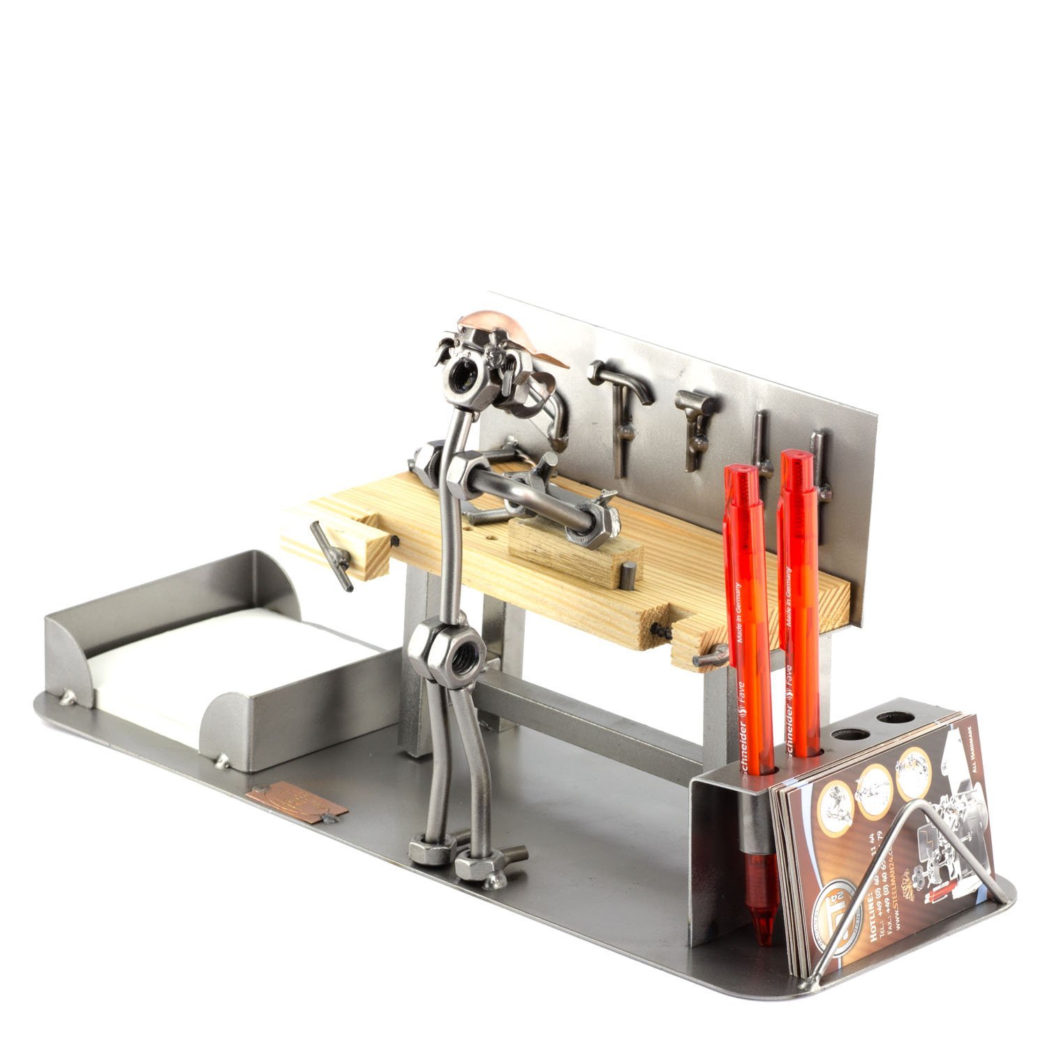 Omini Di Viti Decorativi In Metallo - Modellini Originali Fatti A Mano, Idea Regalo Creativa Per Ufficio E Casa