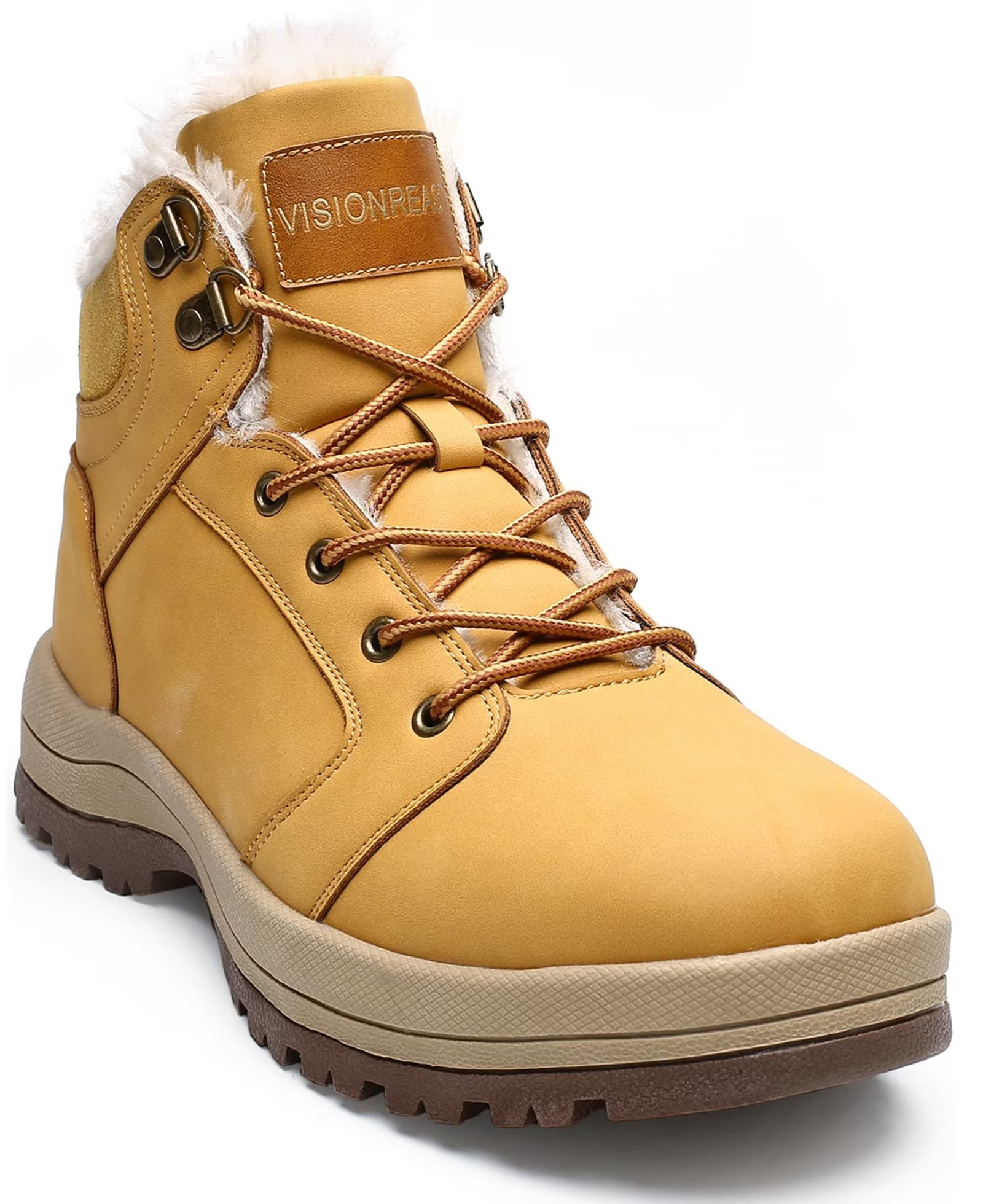visionreast impermeabile scarpe invernali Fodera calda scarponi da neve unisex inverno scarpe da trekking laccio Stivali invernali per uomo donna all'aperto antiscivolo