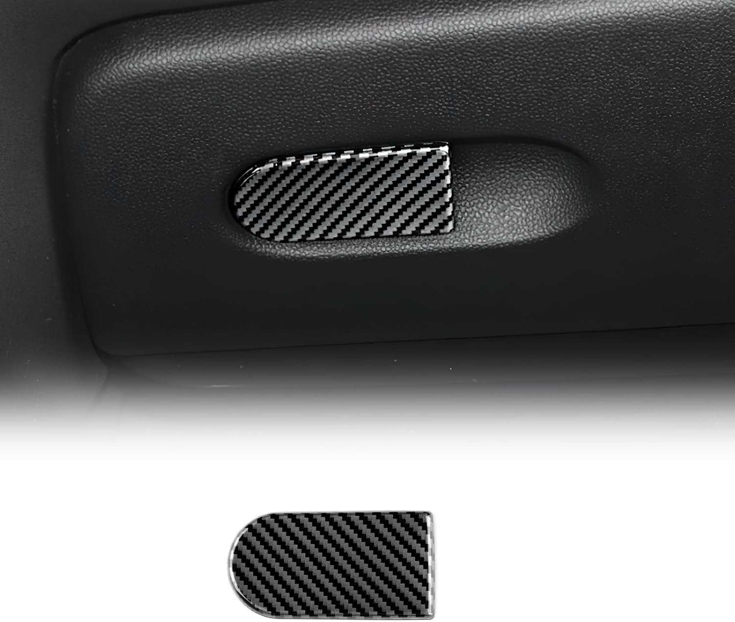 KUNGKIC Glove Box Decals Stickers For 2025 Mini Countryman U25 2024 Cooper S F55 F56 F57 ABS Sticker Car Interior Accessories (Carbon Fiber Patterns)