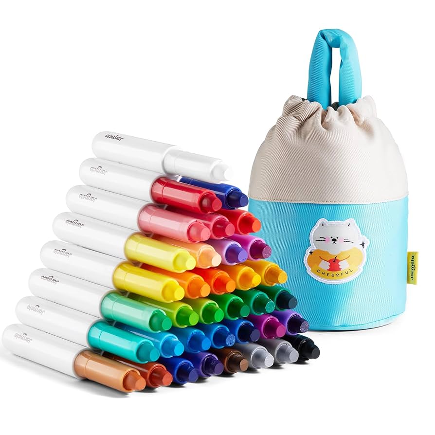 画材Jar Melo ジャーメロ　無毒の洗えるクレヨン 36色 Amazon.com: Jar Melo Scented Washable Markers for Kids Ages