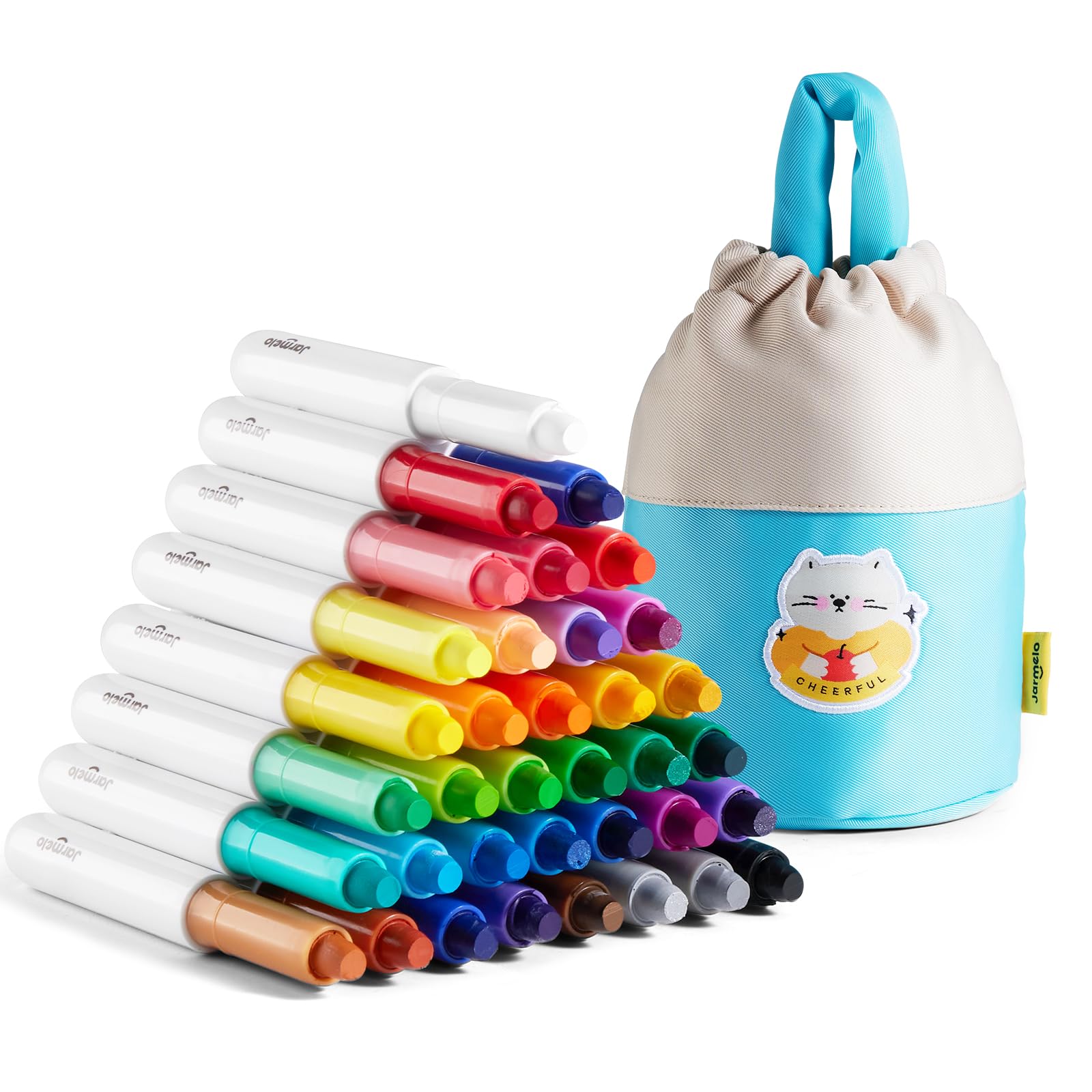 Jar Melo ジャーメロ　無毒の洗えるクレヨン 36色 Amazon.com: Jar Melo Jumbo Crayons for Toddlers, 36 Colors