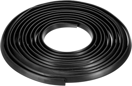 YOKIVE Rubber U Channel Edge Trim, Door Seal Strip EPDM U Shape Weather Stripping Fit Edge 3/16" | Metal Edge Guard Protector Great for Car Doors, Sheet Metal Black, 20-Feet