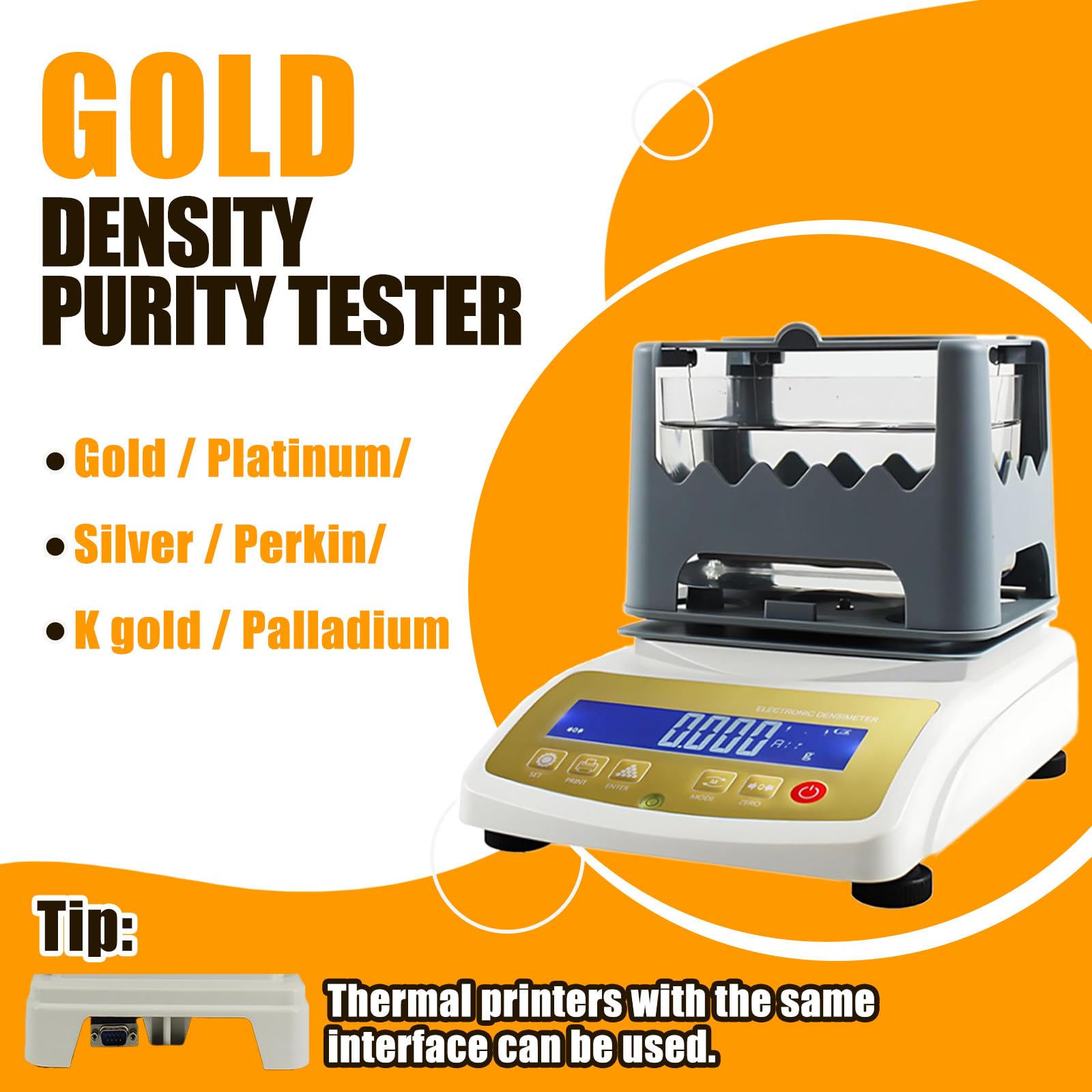 Probador electrónico de pureza de Oro, comprobador Digital de autenticidad de Metales Preciosos, medidor de pureza de Oro, densímetro para Laboratorios, joyerías y Bancos 300K
