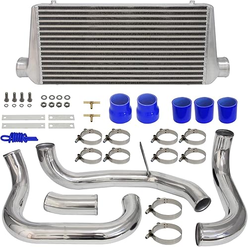 Miniatura 8 de Kit de intercooler para Nissan Skyline GT-R R32 HCR32 HNR32 RB20DET R33 ECR33 GTS RB25DET R34 ER34 GTT RB25DET, atornillado 1989-2001
