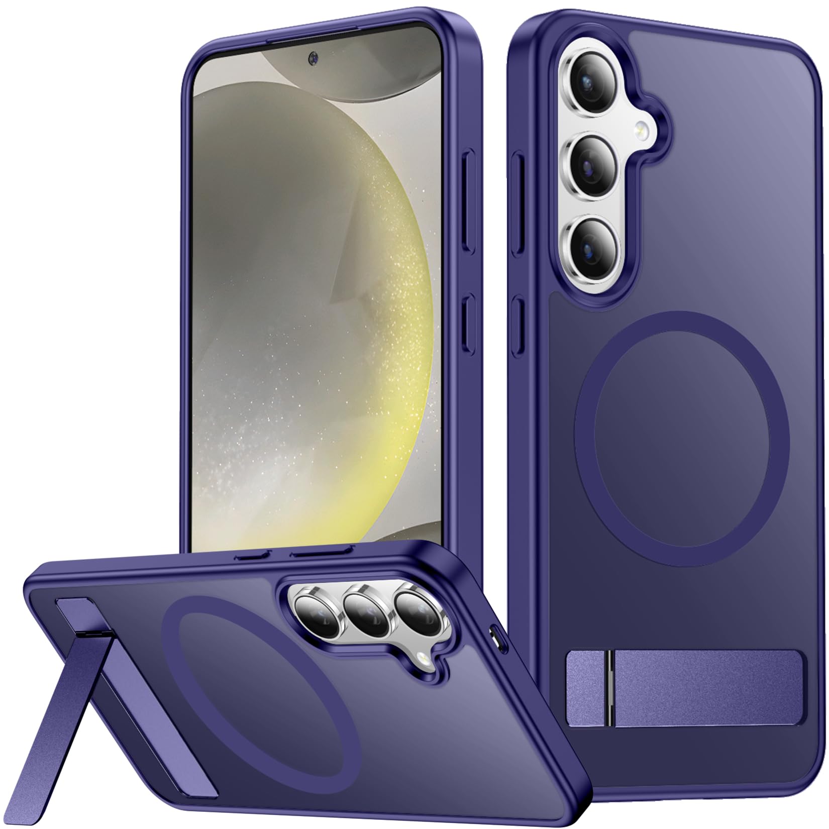 SPIDERCASE for Samsung Galaxy S24 Plus Case, Built-in Stand, Purple