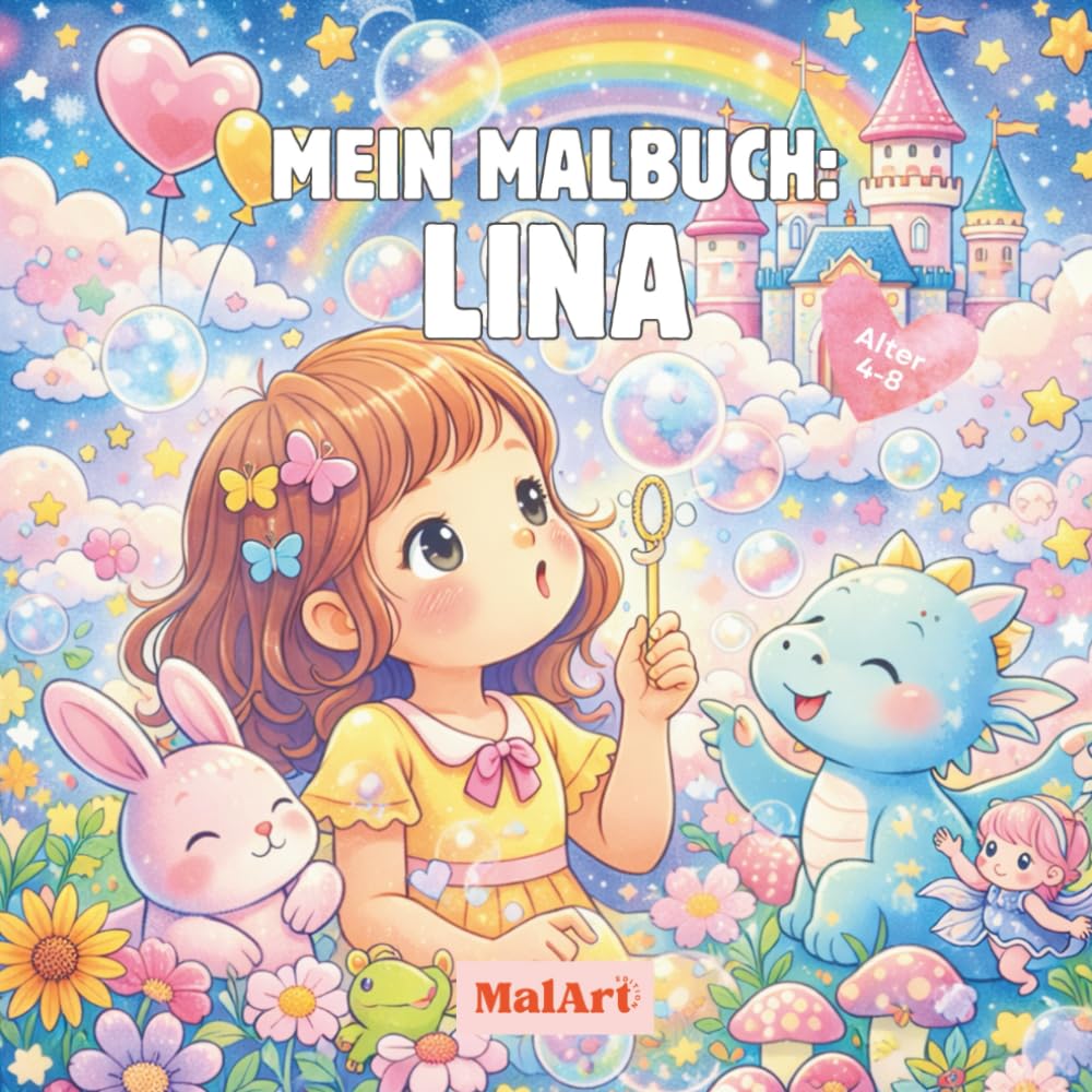 Mein Malbuch: Lina: Malen & Schreibenlernen mit Spaß!