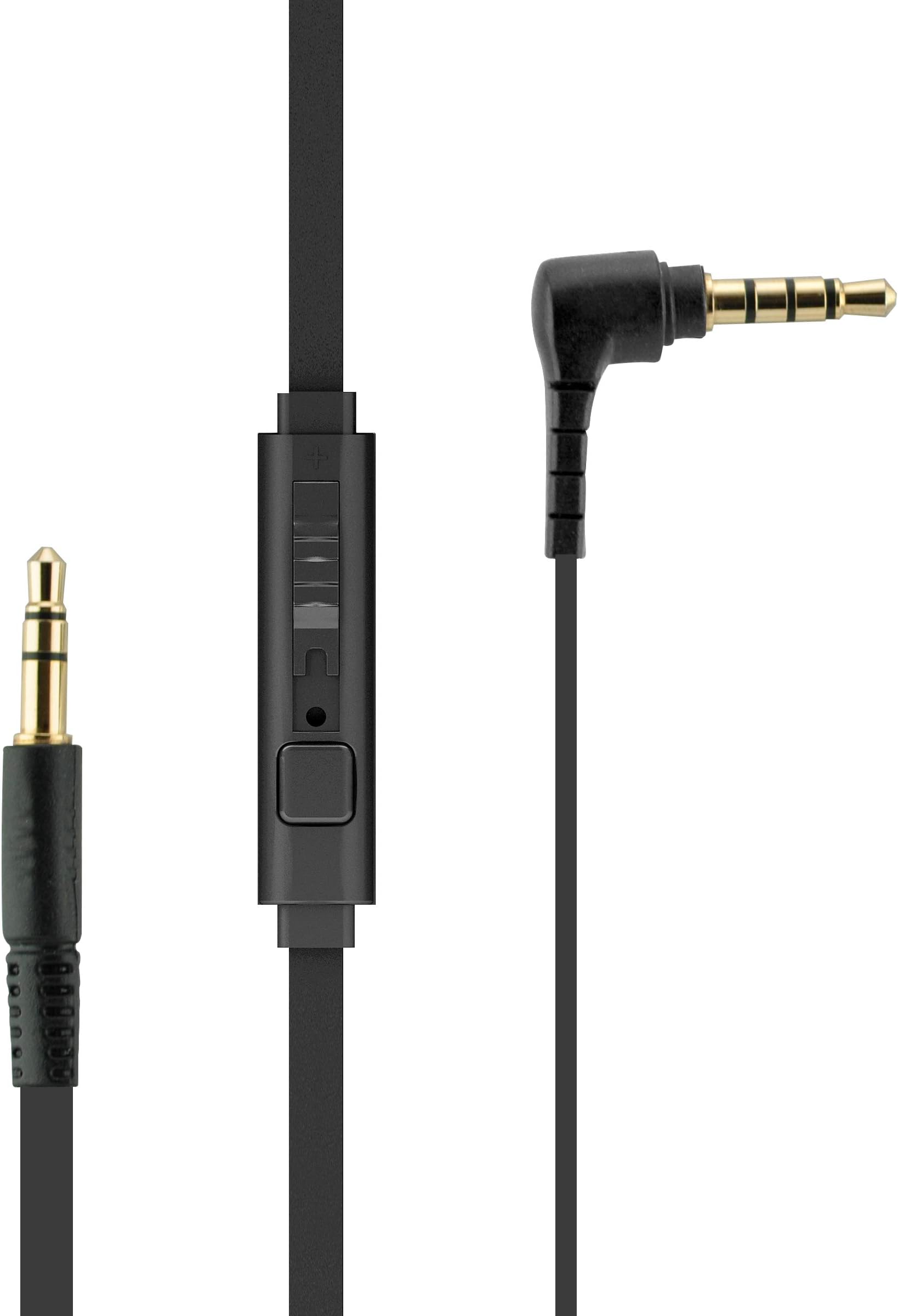 MEE audio ClearSpeak Universal Headset Cable with Boom Microphone, black, 51 inches (Cable-Mic-BK)