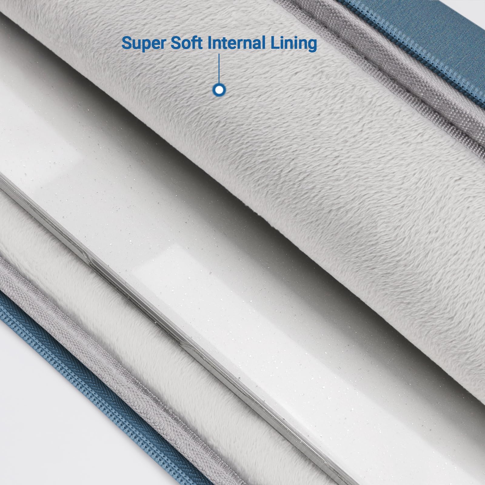 ZYB Custodie PC 15-15,6 Pollici Portatile, Custodia Computer Notebook 15.6 Pollici per 15.6 Laptop Lenovo Thinkpad Ideapad HP Dell Acer ASUS 2019-2025 Mac Pro 16 M4 M3 M2 M1 etc Borsa-Blu Foschia