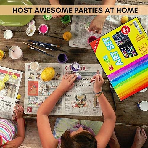 Miniatura 4 de Nimnyk Estuche de arte para niños de 9 a 12 años – 150 piezas de juegos de arte para niños | Suministros de arte para colorear para niñas y niños,