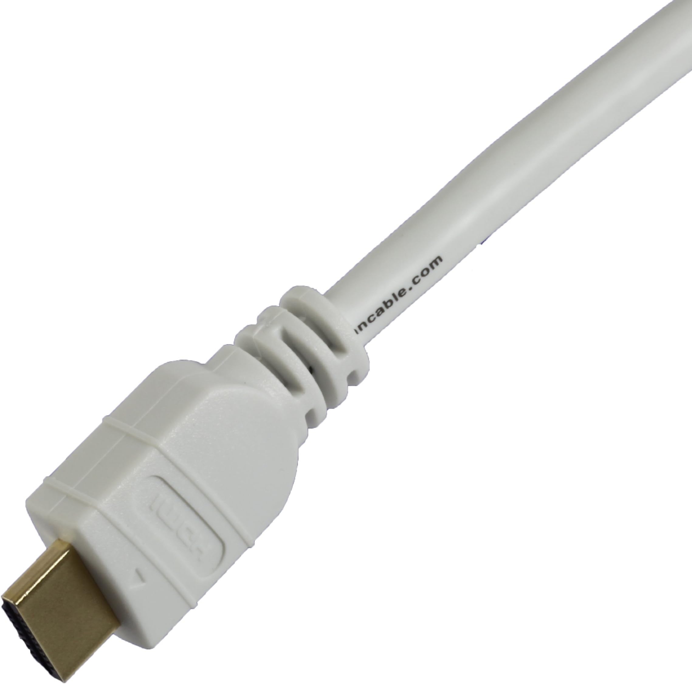 Tartan Cable 8 Foot White High Speed HDMI Cable with Ethernet, 28 AWG, Brand