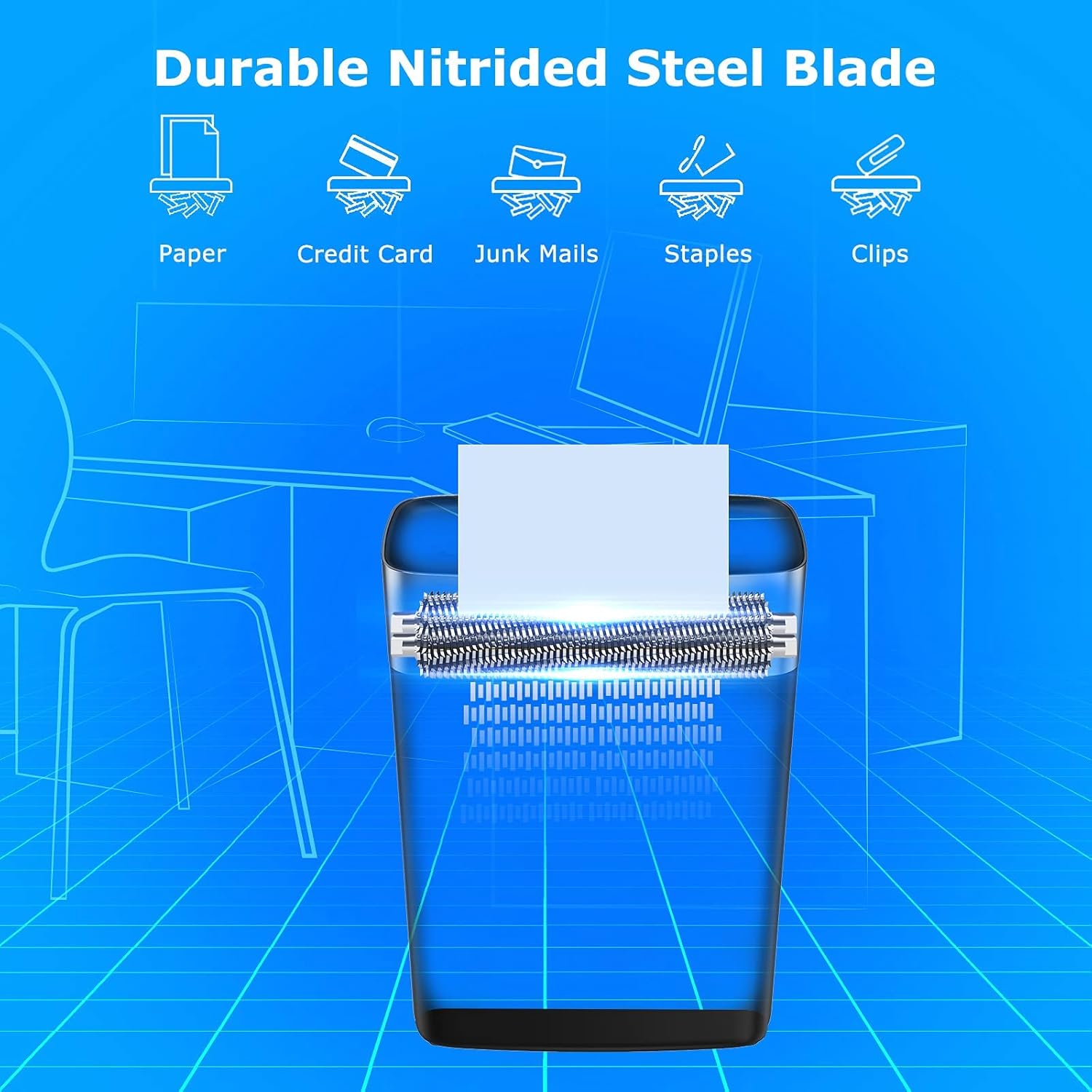 Exсluѕіvе Dіѕсоunt 80% оƒƒеr BONSEN Shredder for Home Office, 8-Sheet Crosscut Credit Card Shredder, Small Paper Shredder for Home Use with 4 Gallons Wastebasket, High Security Level P-4, ETL Certification (S3101)