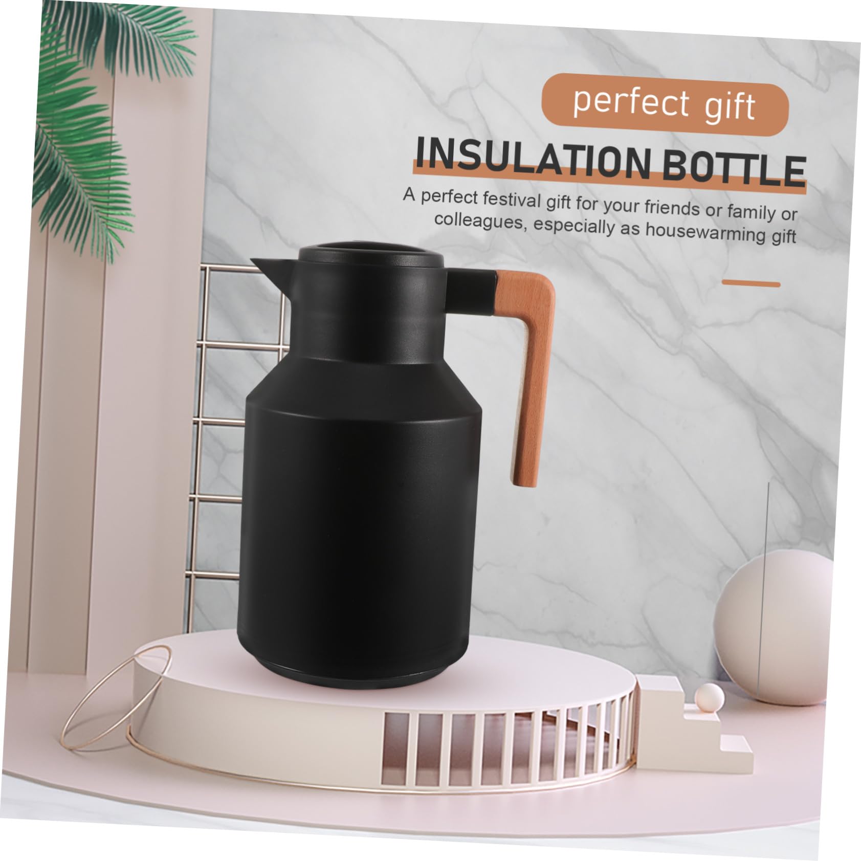 Bouilloire Thermique Verre avec Isolation Sous Vide Maintien Chaud Longue Durée pour Maison et Bureau Design Léger et Compact Usage pour Eau Thé et Café