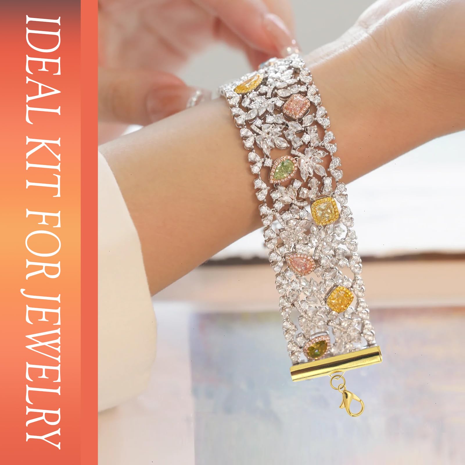 Sublima armband, Wit, Roségoudkleurige toplaag