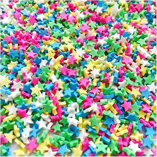 Miniatura 107 de EHOPE Gránulos falsos de polímero de 3.53 oz, chispas de resina sintética, gránulos de arcilla para resina, chispas de caramelo falso para arte