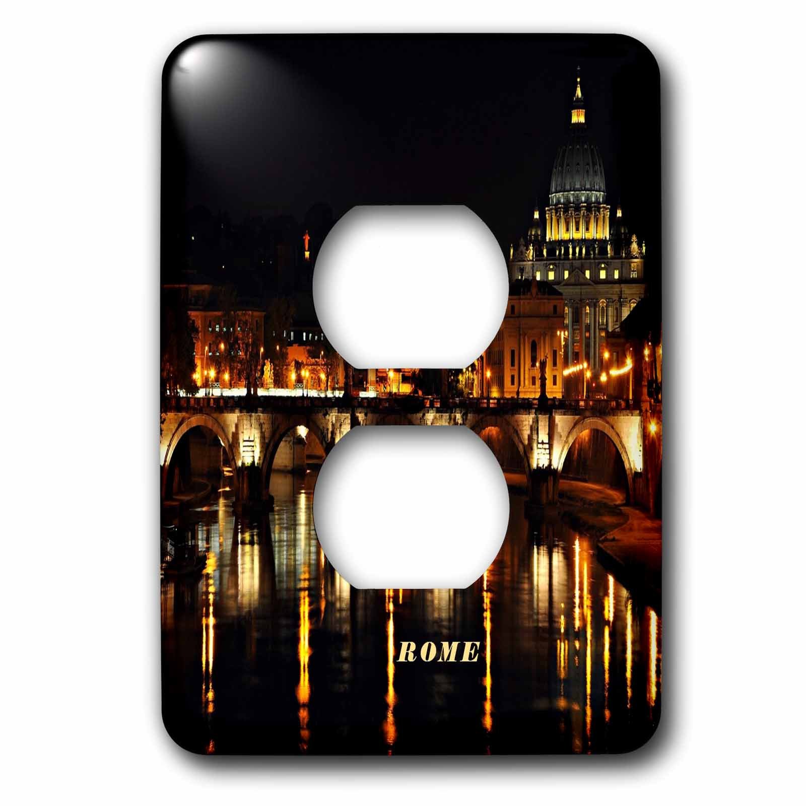 Couvercle de prise 3dRose lsp_80850_6 Italie au fini brillant pour intérieur chic