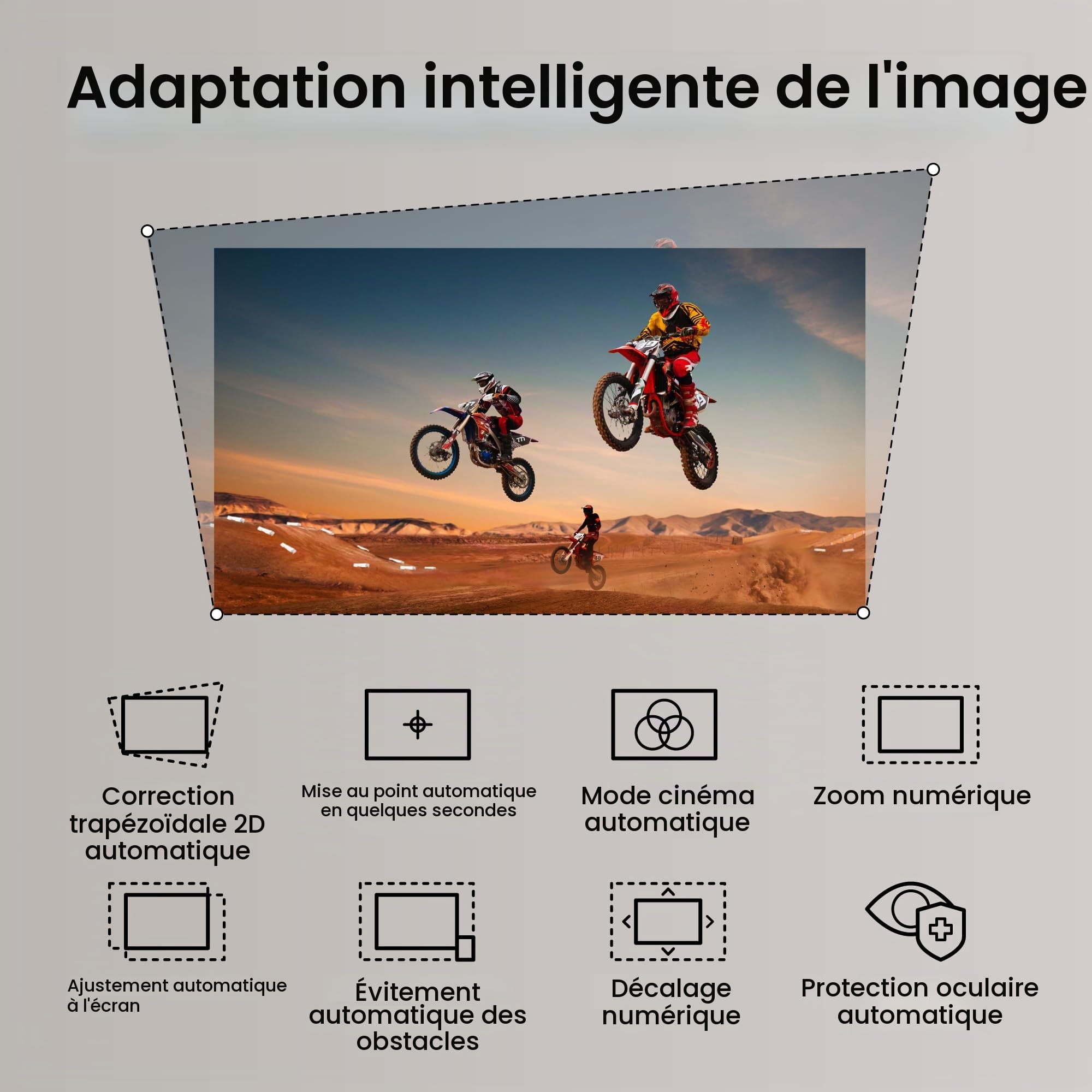 BenQ TK705STi Vidéoprojecteur 4K HDR Courte focale, 3000 lumens, Google TV