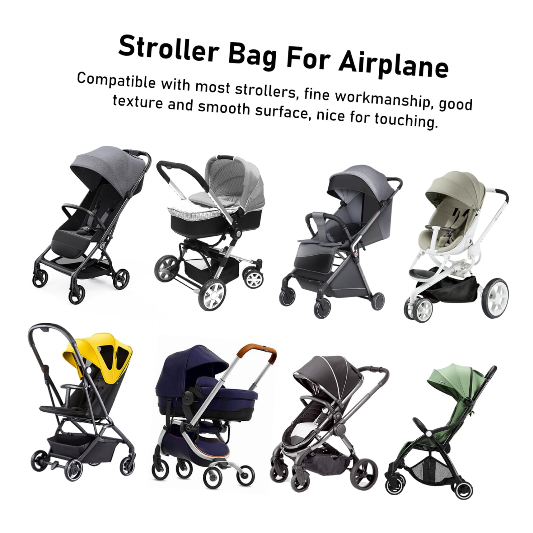 TOYANDONA 10stücke Reise-Kinderwagen Tasche Für Flugreisen Praktischer Stroller Bag Mit Doppelten Schulterriemen Robustem Material Und Sicherem Verschluss Für Transport Von Kinderwagen Im