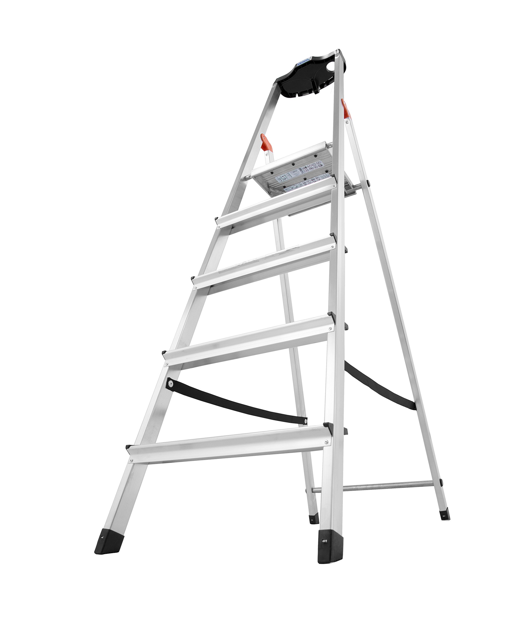 KRAUSE Stehleiter Safety, 5 Stufen, 126337