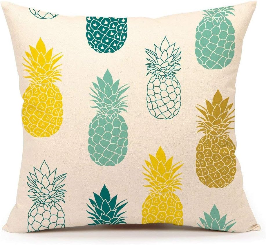 Pineapples Throw Pillow Cover
