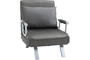 HOMCOM Adjustable Folding Sofa Bed: Five-Position Lounger