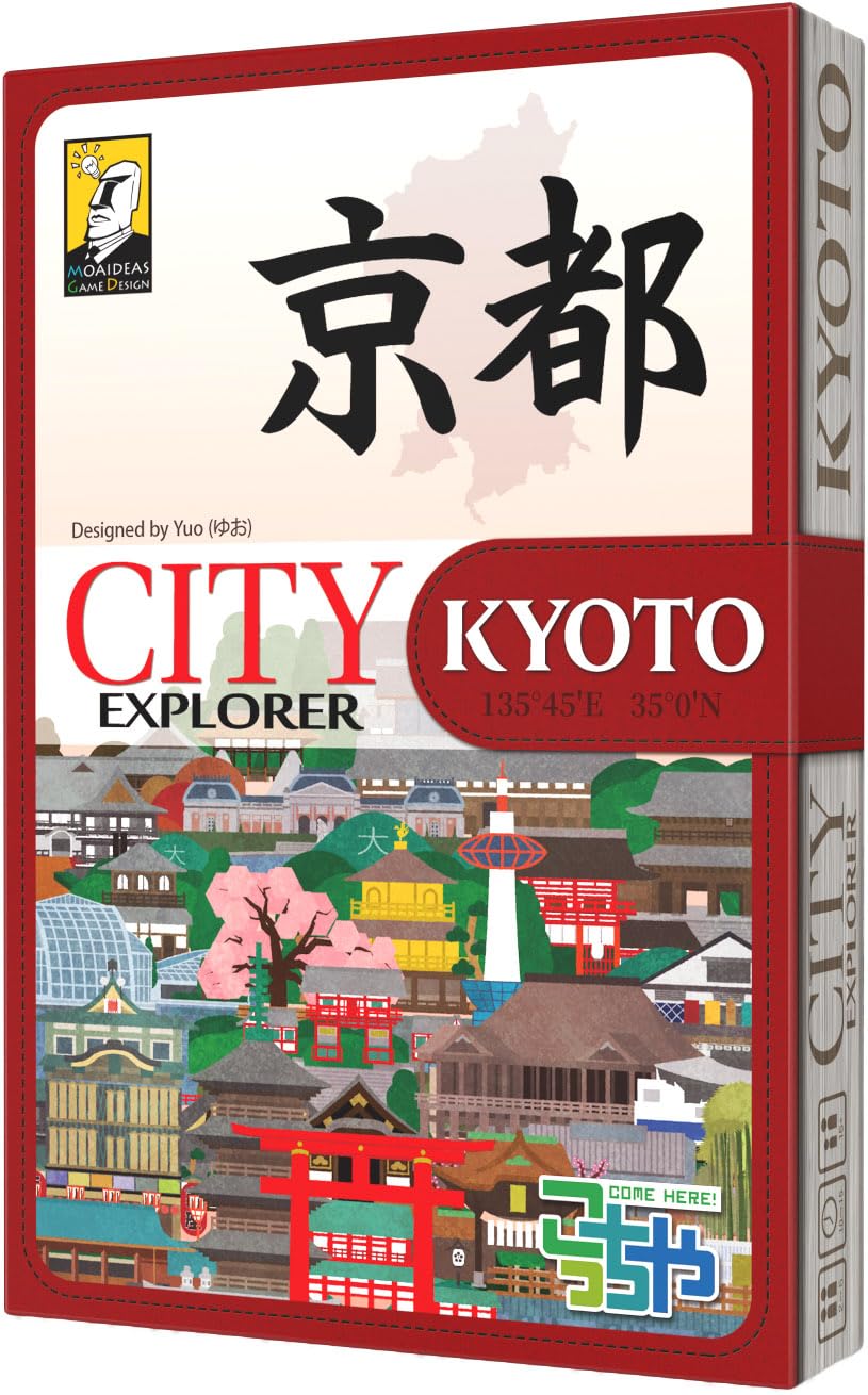 Moaideas Game Design City Explorer: Kyoto Make Your Perfect Sightseeing Plan | Discover Japanese Cultural Sites and Hidden Gems | Card Game for Travel Fans | for 2-5 Players | 10-20 Minutes
