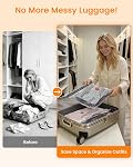 Sacs à étanchéité sous vide pour les voyages de vêtements avec pompe rechargeable sans fil, 9 Compression de l' emballage Space Sacs d'économie pour l'emballage, la bagages et le stockage saisonnier