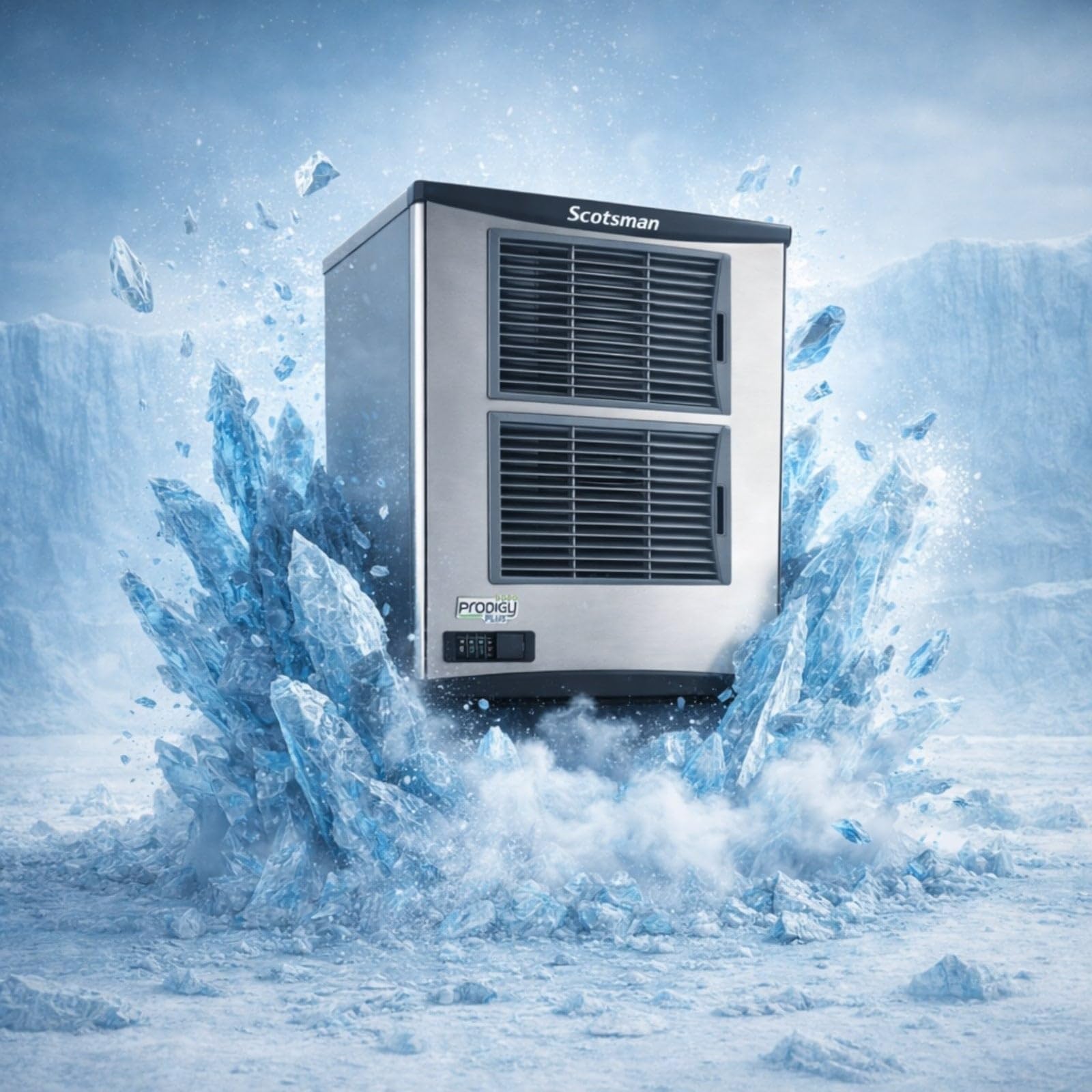 Scotsman Prodigy Plus H2 Nugget 22" Ice Maker - 862 Lb/Day, 370 Lb Storage Bin on Fridge.com - View 6