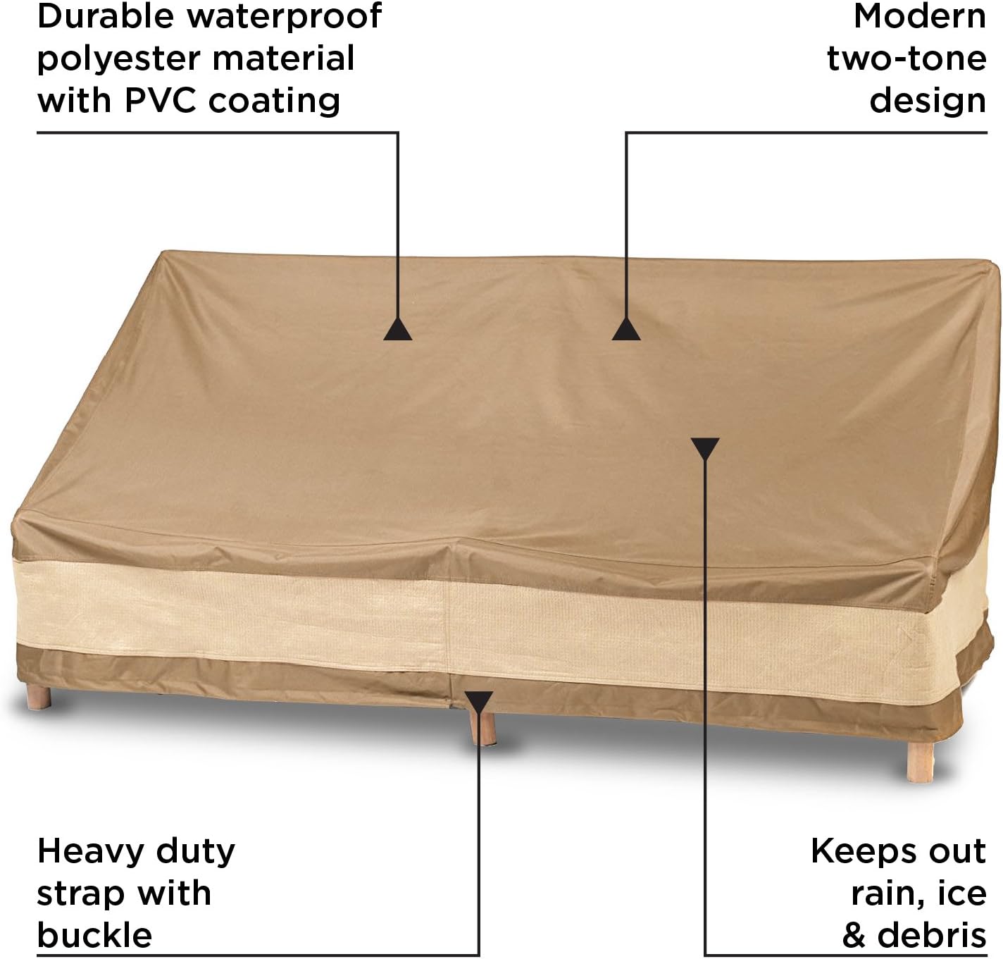 Patio Loveseat Outdoor Cover, Durable and Waterproof