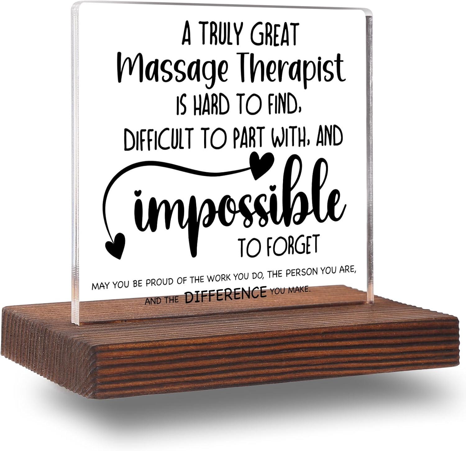 Massage Therapist Office Decor, Massage Therapy Gifts for Women Men Appreciation Thank You Gifts Decorative Signs Plaques ABC93