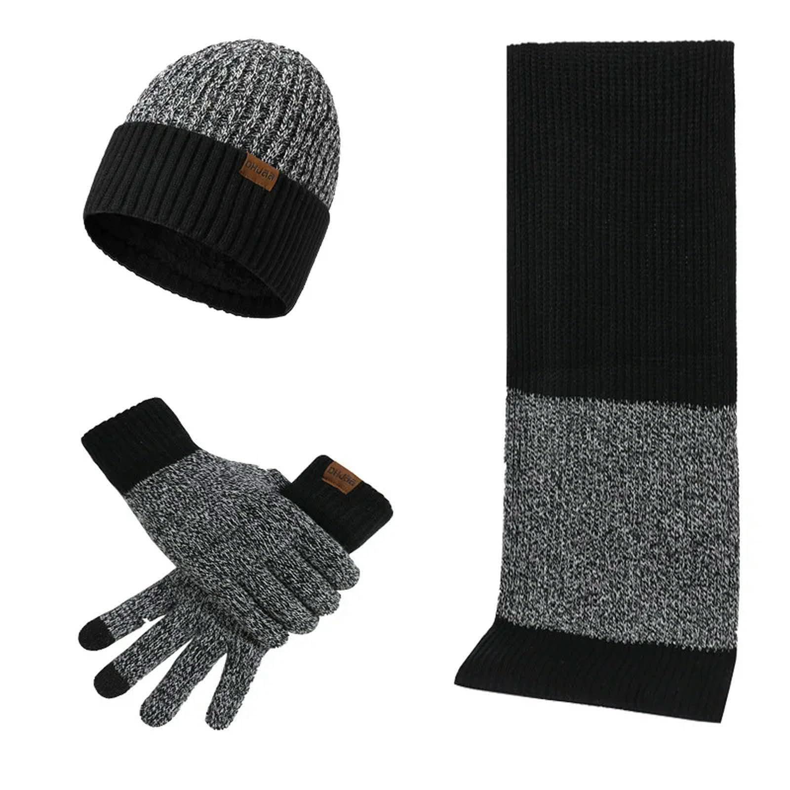 Schal Mütze Handschuh Set Herbst- Und Winter Im Freien Warme Hutschalhandschuhe Set Für Unisex Mode Bequemer Warmer Hut