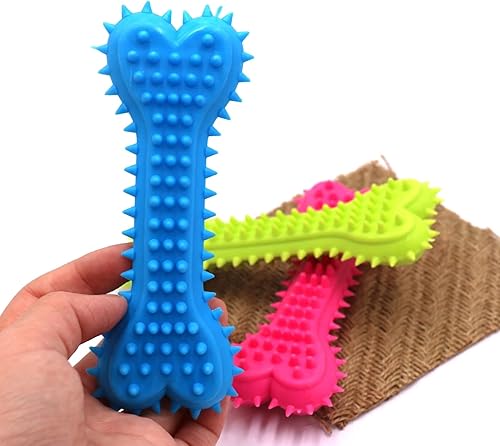 Miniatura 4 de Huesos de juguete para masticar para perros duraderos. Limpieza de dientes, juguete masticable para perros