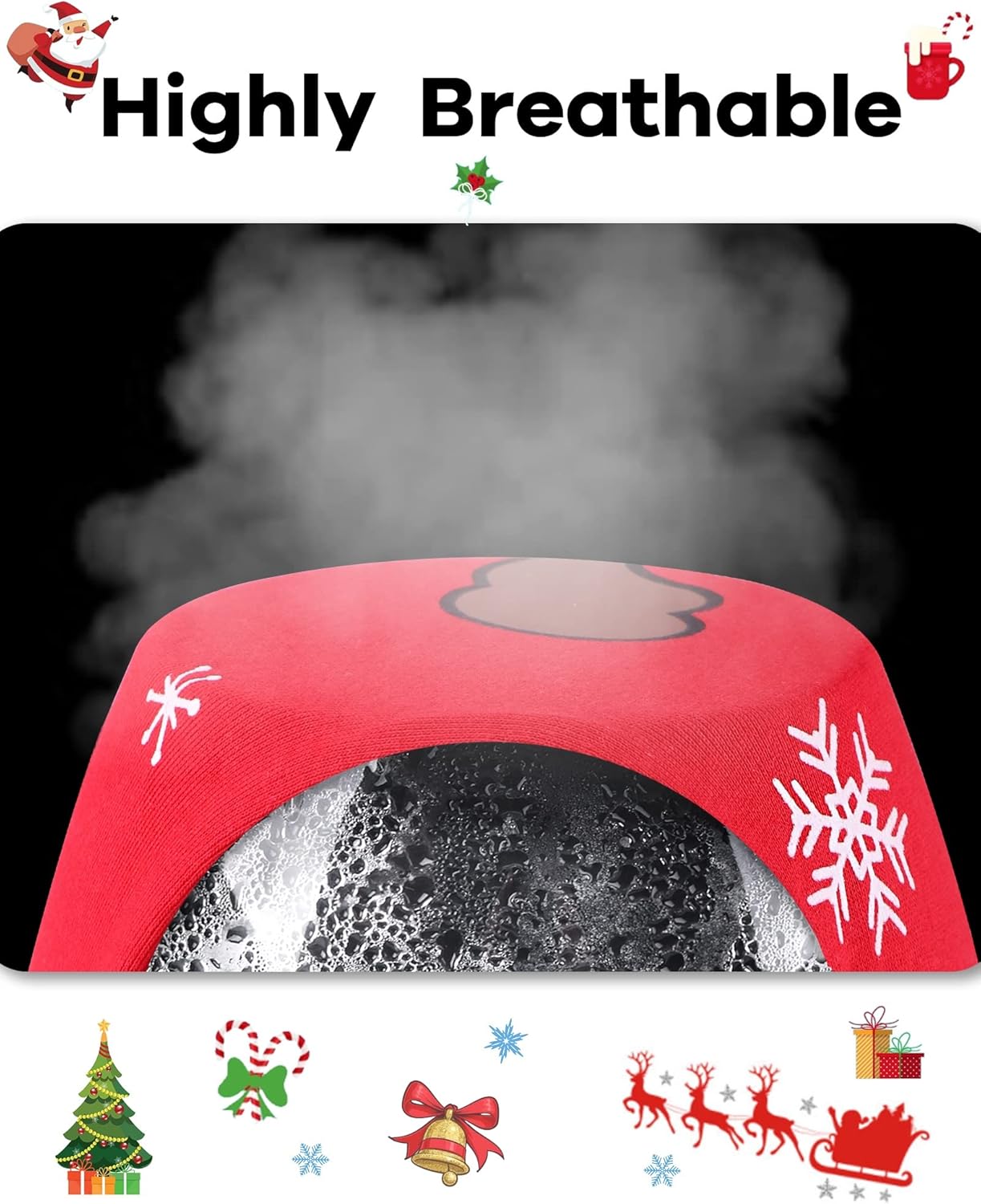 Vista 6 de DAUGHTER QUEEN Pijamas de Navidad para niños y niñas de 18 meses-12 años, ropa de dormir 100% algodón