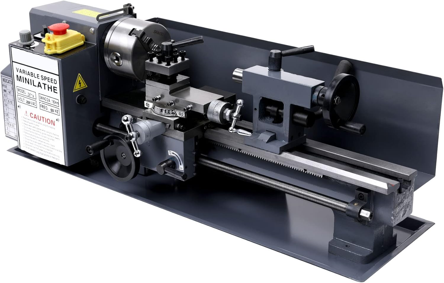 Buy CREWORKS 550W 7''x14'' Mini Metal Lathe, HP Motor Mini Benchtop