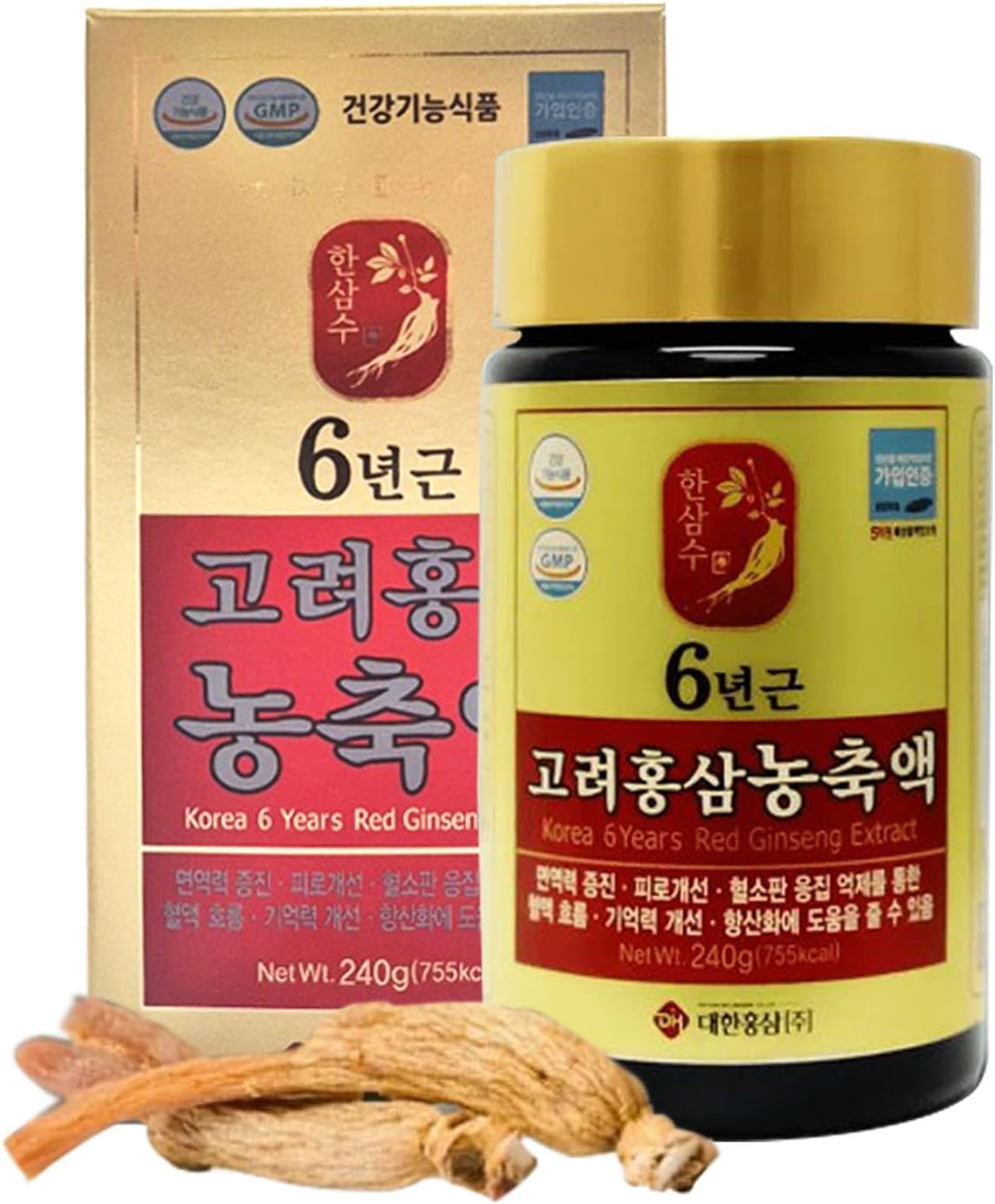 Korean Red Ginseng Extract, 6-Year Root from Korea for Tea & Drinks_ 8.47 oz, 240g