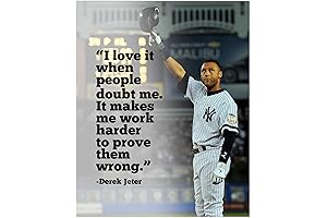 Derek Jeter Inspirational Quote Wall Art: For a Dose of Motivation in Every Room