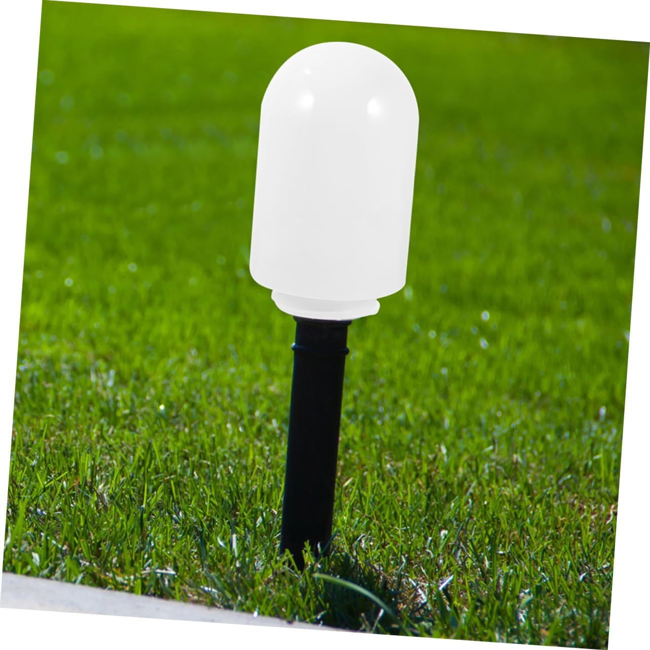 ORFOFE 2Pcs Outdoor Garden Lamp Shades Durable White Plastic Bulb Tube Cover for Patio Porch and Street Lamp Replacement Easy Install Improved Light Quality