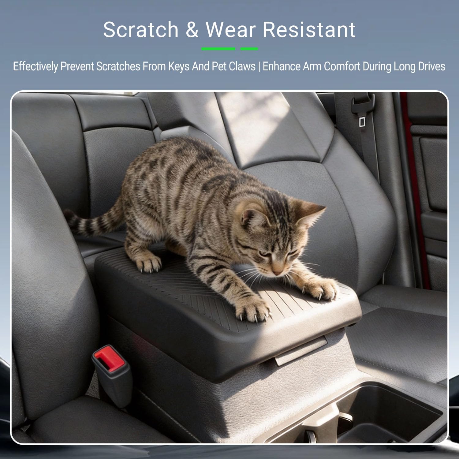 Center Console Cover Compatible with 2024-2026 Toyota Tacoma 25-26 4Runner Armrest Box Protector Hood Insulation Pad Mat Replacement for 2024-2026 Toyota Tacoma Accessories