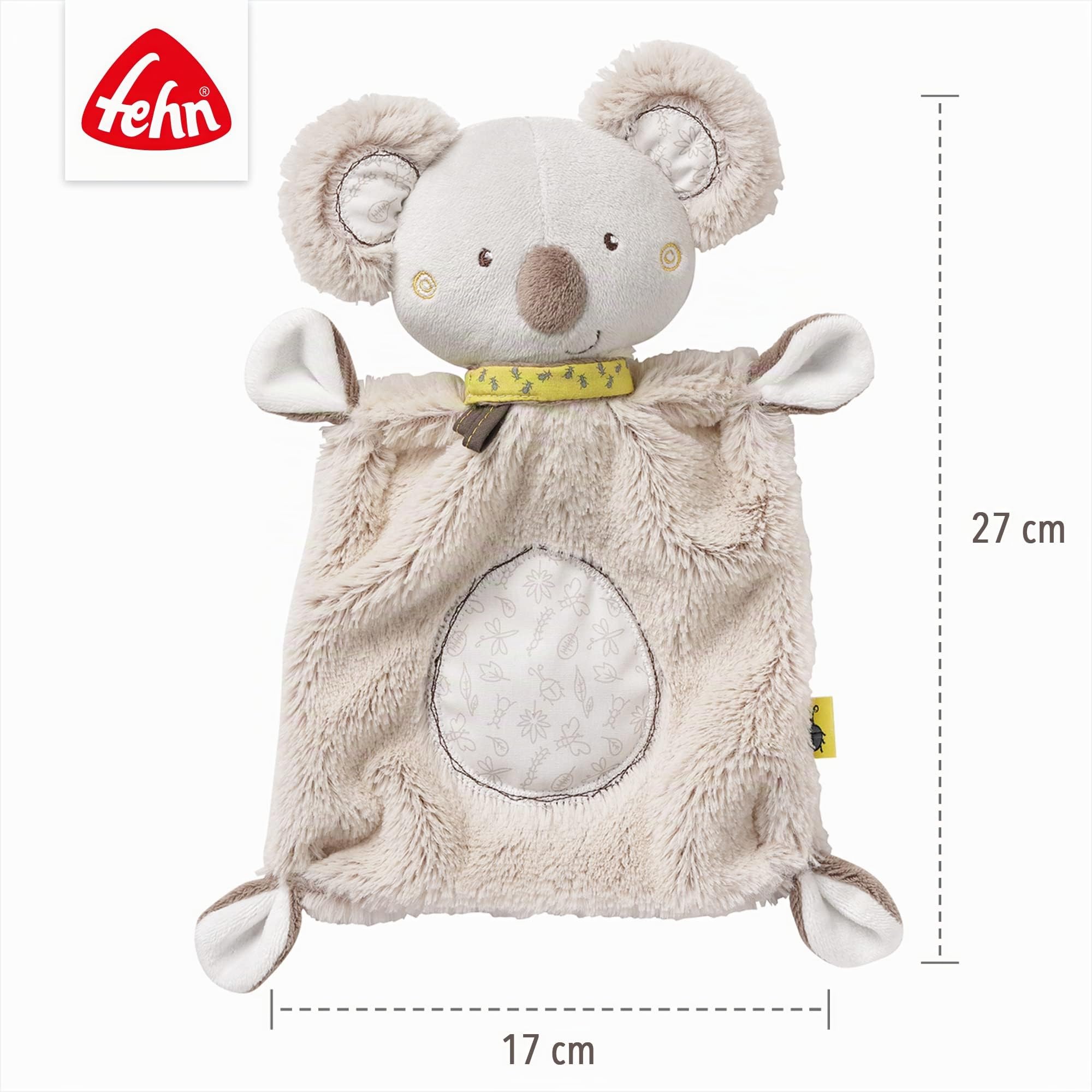 Fehn panno di coccole koala - Compagno di giochi, aiuto per addormentarsi e peluche da afferrare, toccare, coccolare e amare - per neonati e bambini piccoli da 0+ mesi