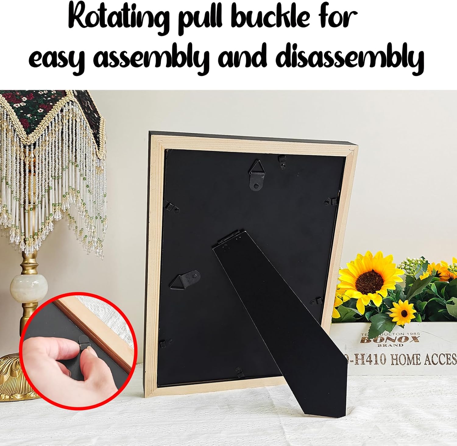 Medal Display Case, 4 Medal Display Frame Shadow Box, A4 Medal Display for Runners Marathon Triathlon Soccer Gymnastics All Sports Medals, Black