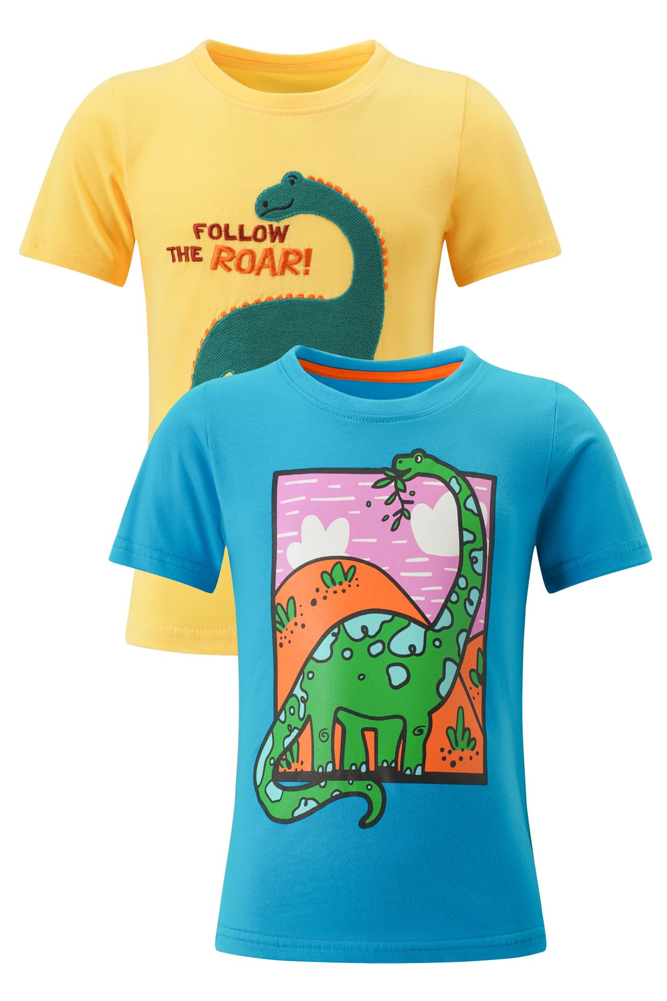 Alleen Kinder Jungen T-Shirt aus 100% Baumwolle Rundhals Kurzarm Shirts Atmungsaktives Slim Fit Oberteil